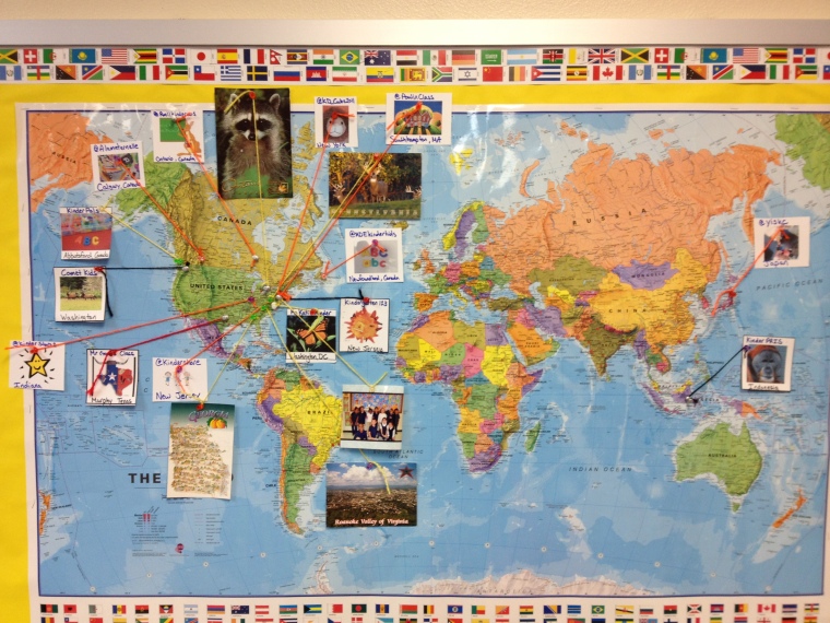 Global Connections through Twitter in the kindergarten classroom of @MattBGomez